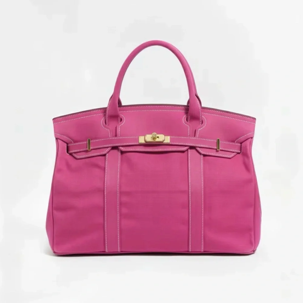 Boatkin Pink Canvas Tote Bag - Picture 1 of 5